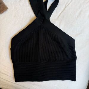 Abercrombie & Fitch Black Crop Top